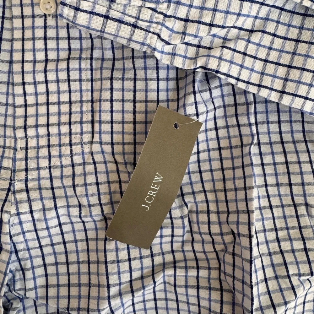 J Crew Patterned Boxer Shorts Blue Stripe 100% Cotton Mens Size M